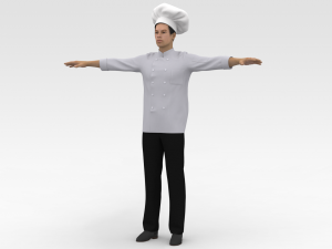 Male Chef Model 3D