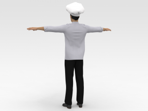 Male Chef Model 3D