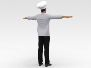 Male Chef Model 3D