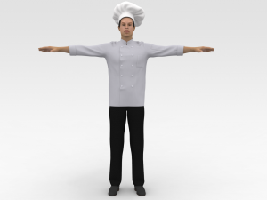 Male Chef Model 3D