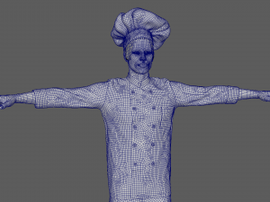 Male Chef Model 3D