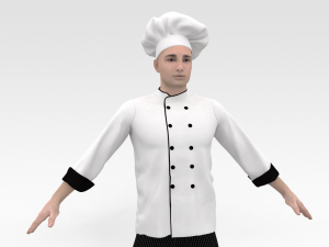 Male Chef Model 3D