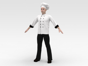 Male Chef Model 3D