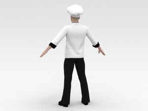 Male Chef Model 3D