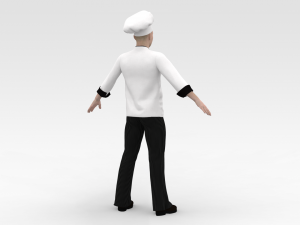 Male Chef Model 3D