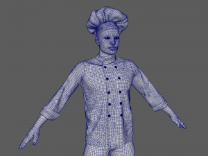 Male Chef Model 3D