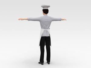 Male Chef Modelo 3D