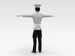 Male Chef 3D Model