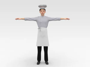 Male Chef 3D Model