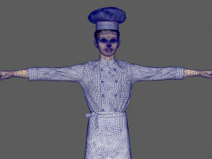 Male Chef 3D Model