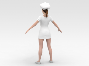 Female Chef 3D Модель