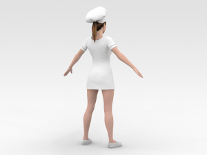 Female Chef 3D Модель
