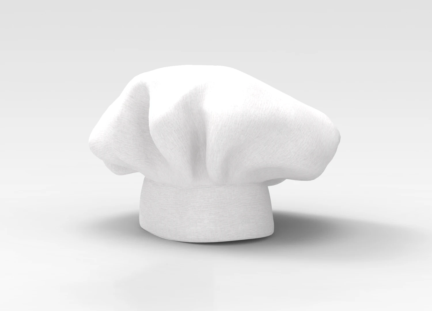 Chef Hat 3D Model .c4d .max .obj .3ds .fbx .stl .blend 