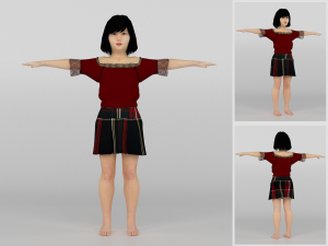 Chienese Girl 3D 模型