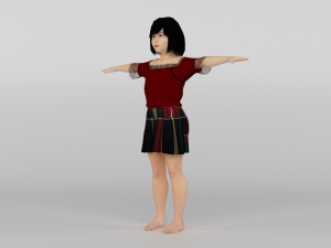 Chienese Girl 3Dモデル