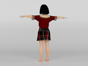 Chienese Girl 3Dモデル