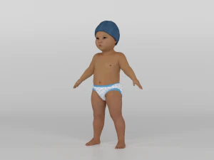 Crian&ccedil;a pequena Modelo 3D