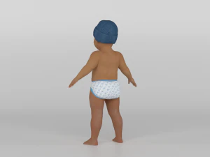 Crian&ccedil;a pequena Modelo 3D