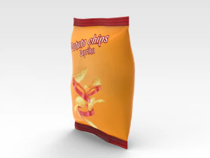 Chips Pack 3D Model
