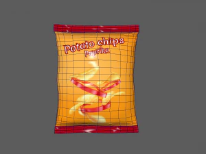 Chips Pack 3D Model