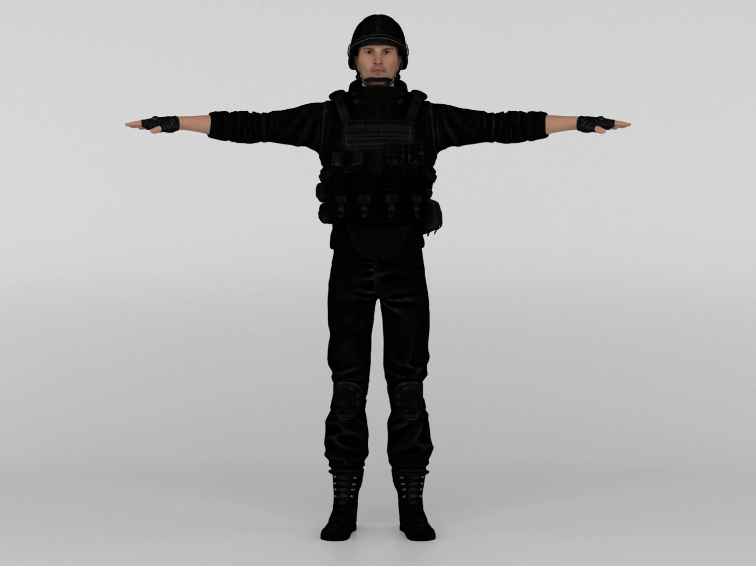 Commando Modello 3D .c4d .max .obj .3ds .fbx .stl .blend 