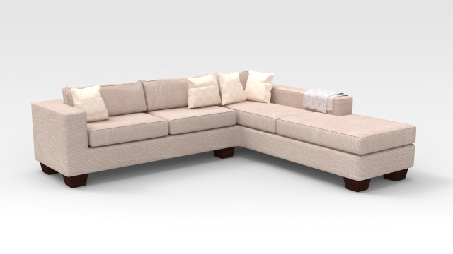 Corner Couch 3D Model .c4d .max .obj .3ds .fbx .stl .blend 