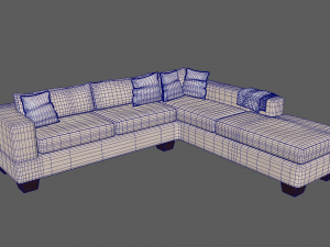 Corner Couch 3D Model