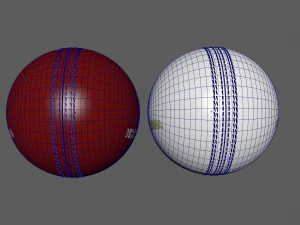 Cricket Balls 3D Model