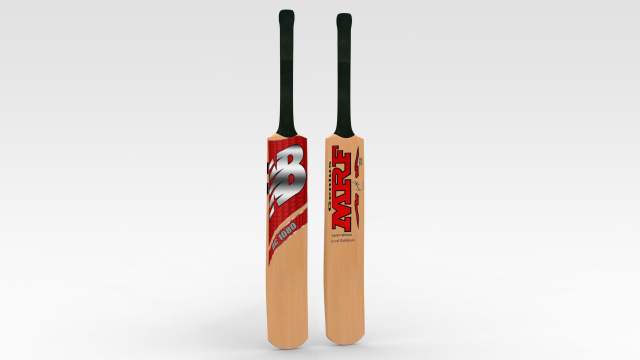 Cricket Bat 3D Model .c4d .max .obj .3ds .fbx .stl .blend 