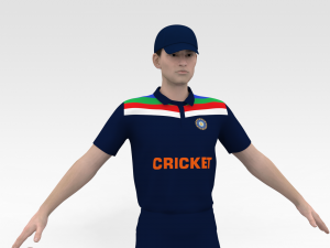 Cricket Bowler 3D-Modell