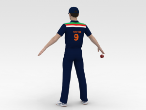 Cricket Bowler 3D-Modell
