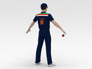 Cricket Bowler 3D-Modell