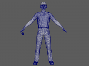 Cricket Bowler 3D-Modell