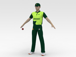 Cricket Bowler 3D Модель