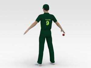 Cricket Bowler 3D Модель