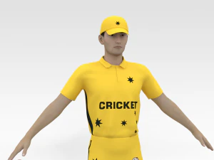 Cricket Bowler 3D Model