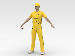 Cricket Bowler 3D Модель