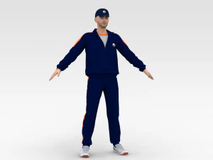 板球教练 3D 模型