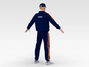 크리켓 코치 3D 모델