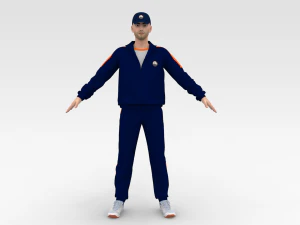 크리켓 코치 3D 모델