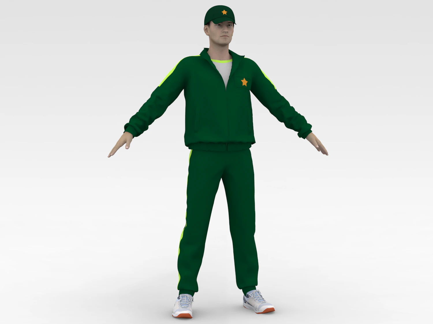 Cricket Coach 3D Model .c4d .max .obj .3ds .fbx .stl .blend