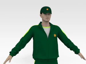 Cricket Coach 3D Model