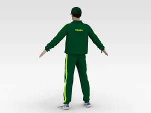 Cricket Coach 3D Model