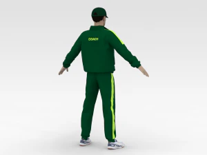 Cricket Coach 3D Model