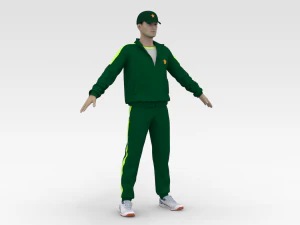 Cricket Coach 3D Model
