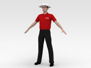 Cricket Umpire 3D Модель