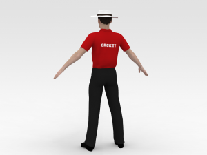 Cricket Umpire 3D Модель