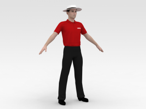 Cricket Umpire 3D Модель