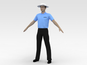 Cricket Umpire 3D 모델