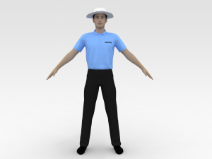 Cricket Umpire 3D 모델